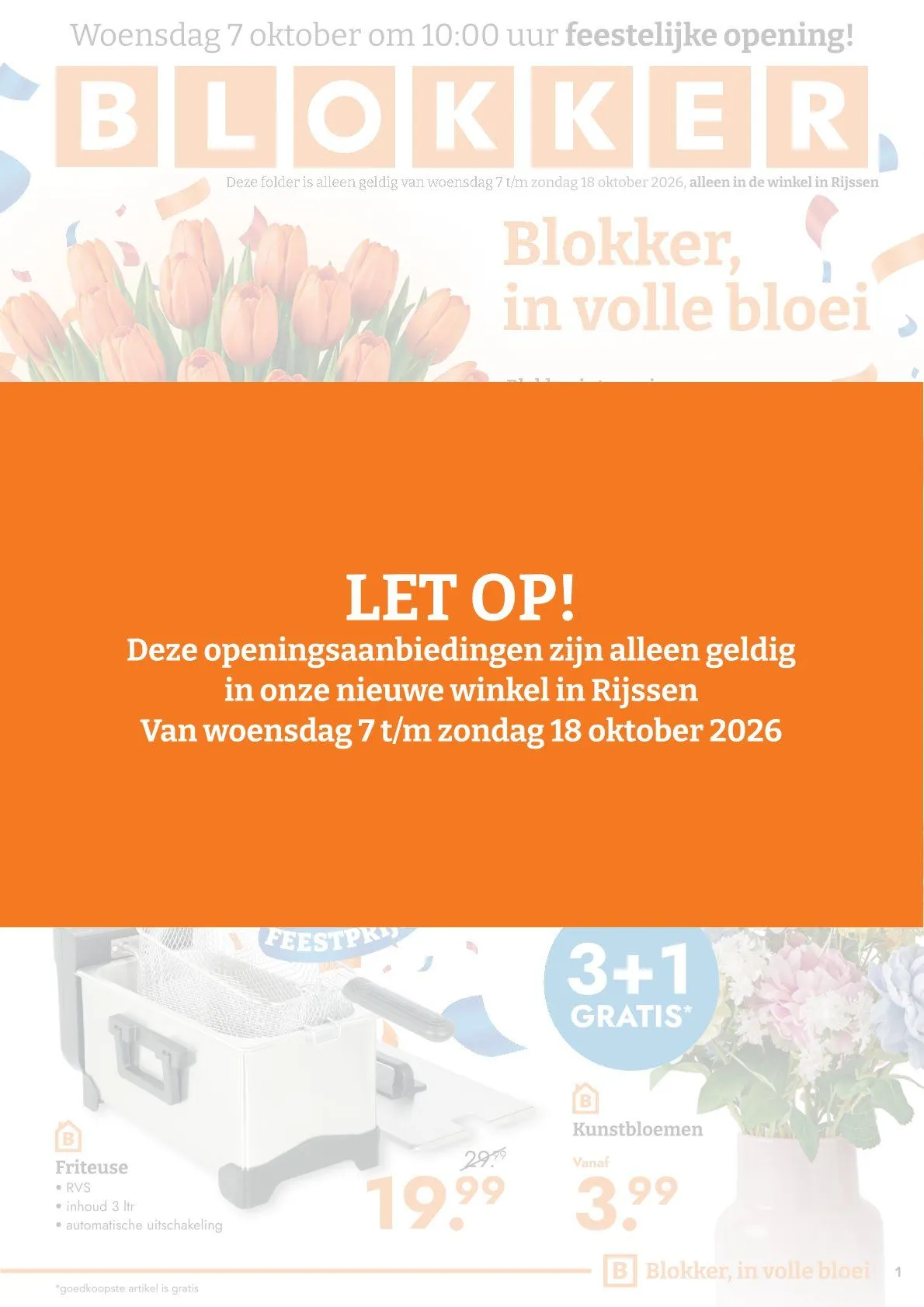 Speciale aanbiedingen van Blokker