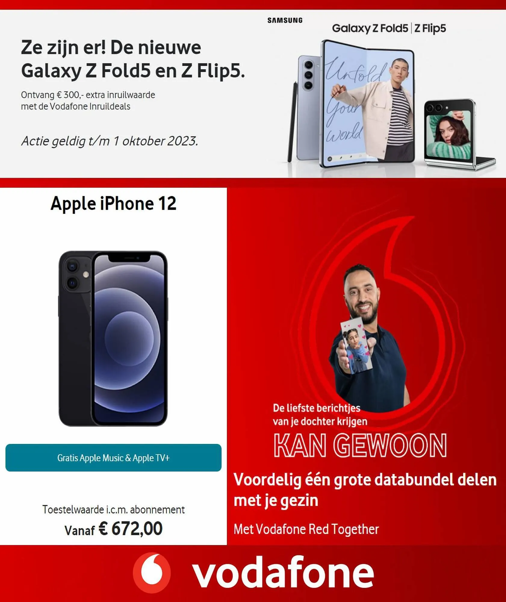 Speciale aanbiedingen van Vodafone